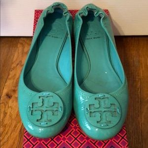 Tory Burch patent leather turquoise size 7